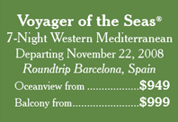 Voyager November 22, 2008 Starting at $949