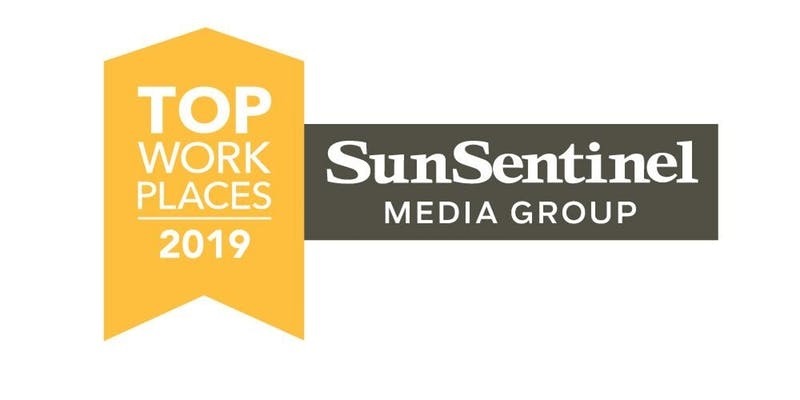 Sun Sentinel Top Workplaces 2019