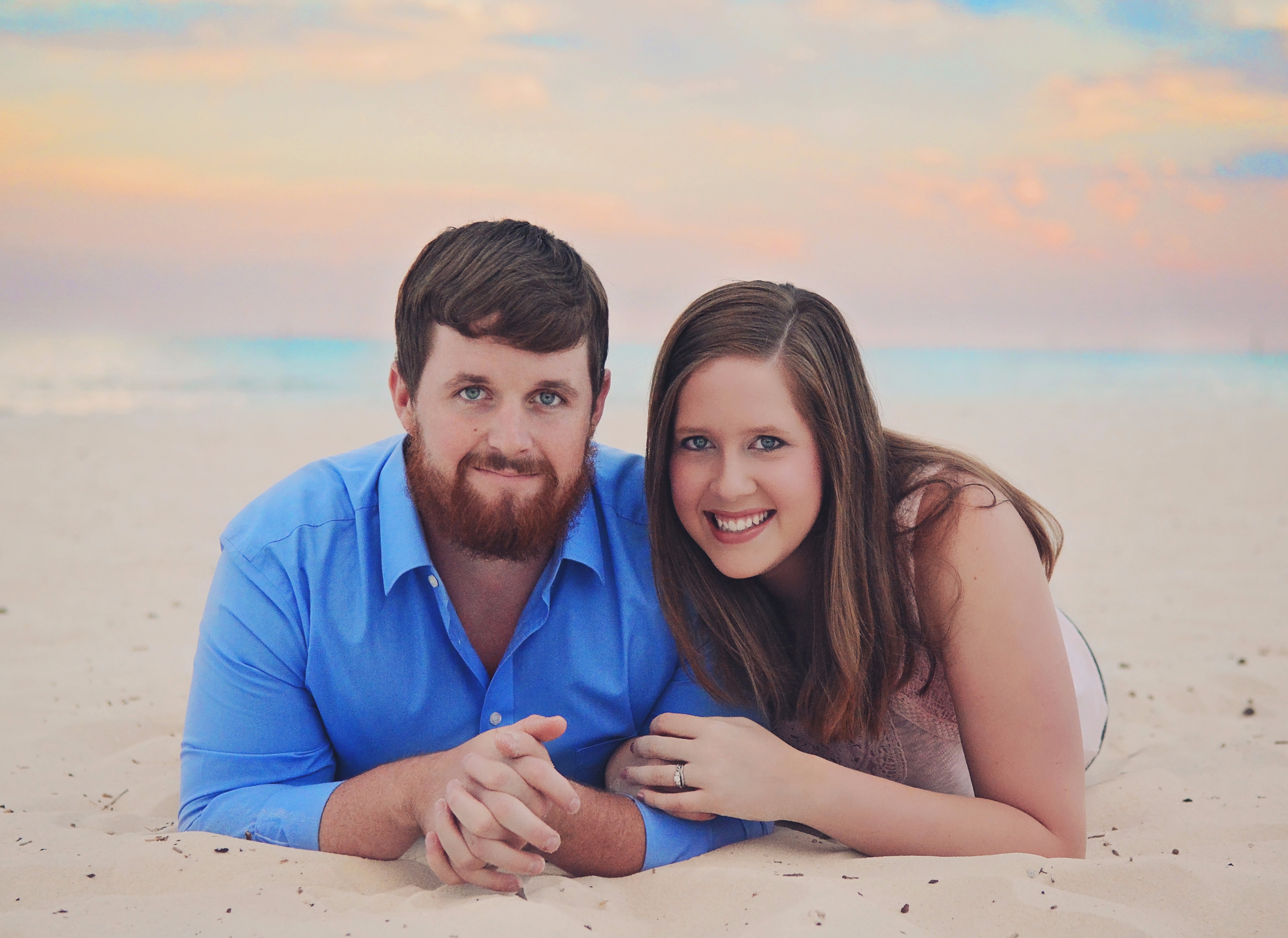 Zeb and I on the beach