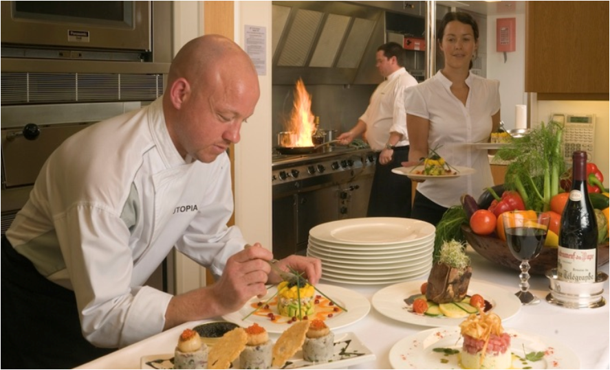 private yacht gourmet chef